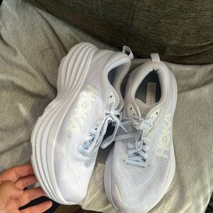 Hoka Women's Light Gray Athletic Shoes